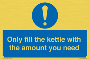 Only fill the kettle with the amount you need